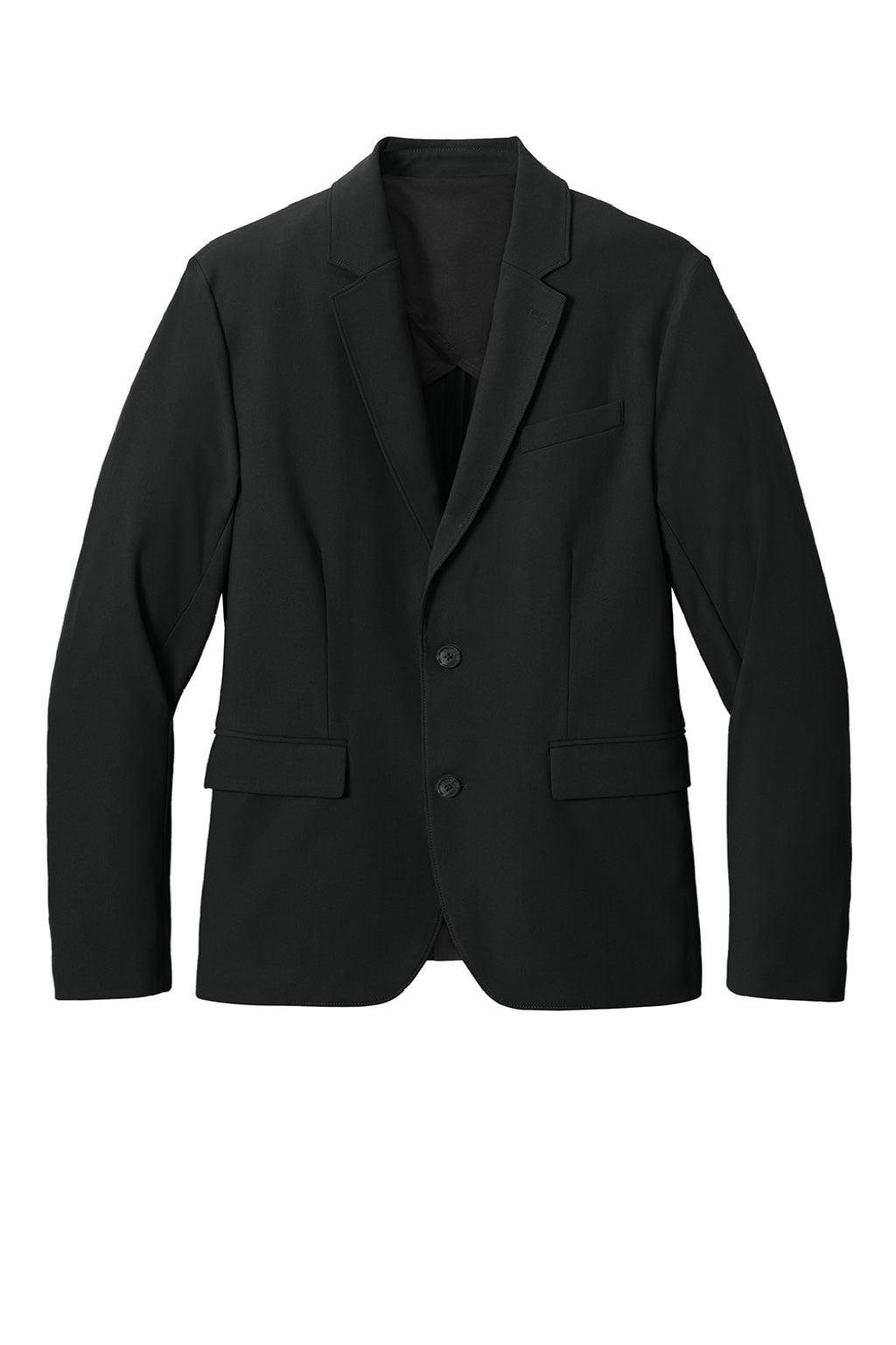 Mercer+Mettle MM3032 Mens Capital Tech Blazer w/ Pockets Deep Black Flat Front