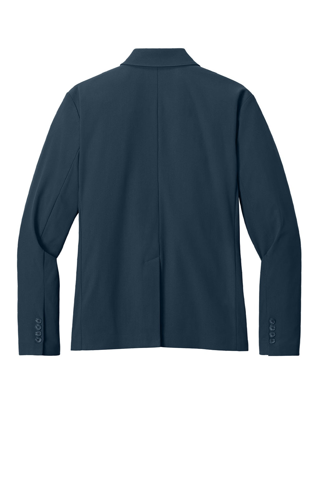 Mercer+Mettle MM3032 Mens Capital Tech Blazer w/ Pockets Night Navy Blue Flat Back