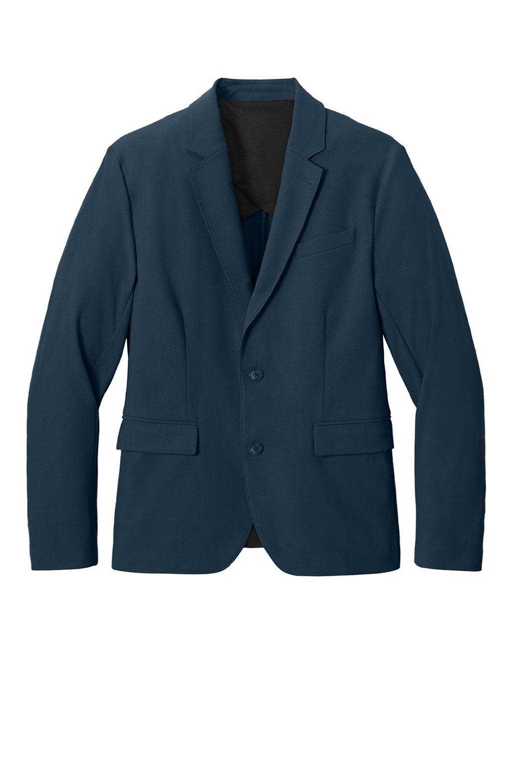 Mercer+Mettle MM3032 Mens Capital Tech Blazer w/ Pockets Night Navy Blue Flat Front