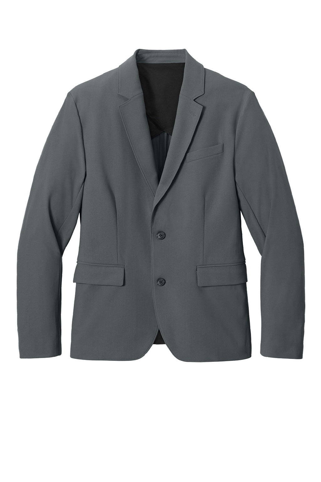 Mercer+Mettle MM3032 Mens Capital Tech Blazer w/ Pockets Storm Grey Flat Front