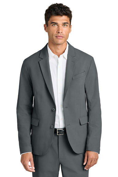 Mercer+Mettle MM3032 Mens Capital Tech Blazer w/ Pockets Storm Grey Model Front