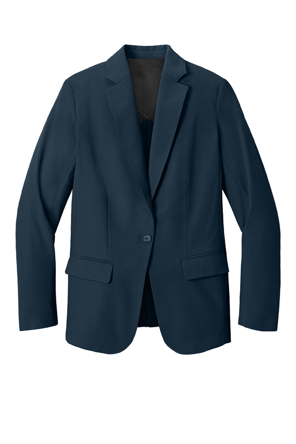 Mercer+Mettle MM3033 Womens Capital Tech Blazer w/ Pockets Night Navy Blue Flat Front