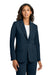 Mercer+Mettle MM3033 Womens Capital Tech Blazer w/ Pockets Night Navy Blue Model Front