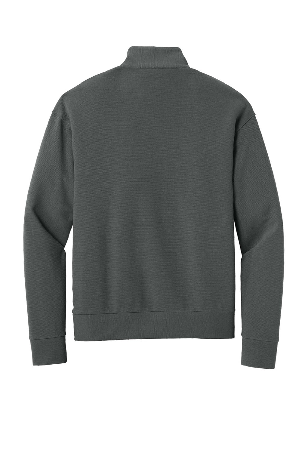 Mercer+Mettle MM3040 Mens Linear Texture Odor Resistant 1/4 Zip Sweatshirt Storm Grey Flat Back