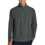Mercer+Mettle Mens Linear Texture Odor Resistant 1/4 Zip Sweatshirt - Storm Grey