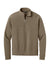 Mercer+Mettle MM3040 Mens Linear Texture Odor Resistant 1/4 Zip Sweatshirt Warm Taupe Brown Flat Front