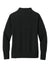 Mercer+Mettle MM3041 Womens Linear Texture Odor Resistant 1/4 Zip Sweatshirt Deep Black Flat Back