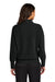 Mercer+Mettle MM3041 Womens Linear Texture Odor Resistant 1/4 Zip Sweatshirt Deep Black Model Back