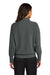 Mercer+Mettle MM3041 Womens Linear Texture Odor Resistant 1/4 Zip Sweatshirt Storm Grey Model Back