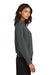 Mercer+Mettle MM3041 Womens Linear Texture Odor Resistant 1/4 Zip Sweatshirt Storm Grey Model Side