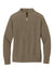Mercer+Mettle MM3041 Womens Linear Texture Odor Resistant 1/4 Zip Sweatshirt Warm Taupe Brown Flat Front