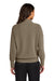 Mercer+Mettle MM3041 Womens Linear Texture Odor Resistant 1/4 Zip Sweatshirt Warm Taupe Brown Model Back