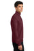 Mercer+Mettle MM3100 Mens Soft Spacer 1/4 Zip Sweatshirt Burgundy Model Side