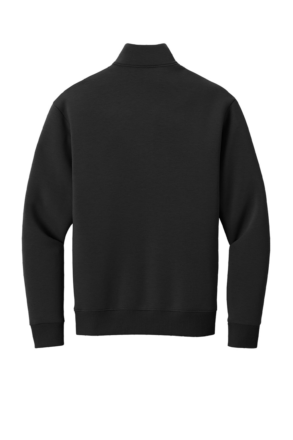 Mercer+Mettle MM3100 Mens Soft Spacer 1/4 Zip Sweatshirt Deep Black Flat Back