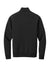 Mercer+Mettle MM3100 Mens Soft Spacer 1/4 Zip Sweatshirt Deep Black Flat Back