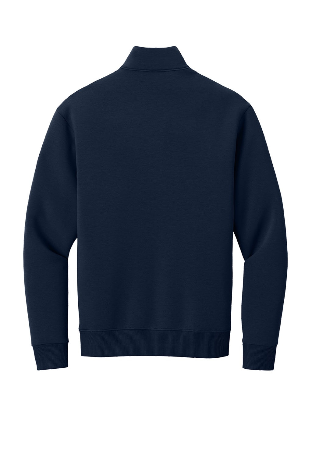 Mercer+Mettle MM3100 Mens Soft Spacer 1/4 Zip Sweatshirt Night Navy Blue Flat Back
