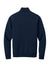 Mercer+Mettle MM3100 Mens Soft Spacer 1/4 Zip Sweatshirt Night Navy Blue Flat Back