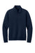 Mercer+Mettle MM3100 Mens Soft Spacer 1/4 Zip Sweatshirt Night Navy Blue Flat Front