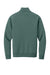 Mercer+Mettle MM3100 Mens Soft Spacer 1/4 Zip Sweatshirt Silver Pine Green Flat Back