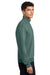 Mercer+Mettle MM3100 Mens Soft Spacer 1/4 Zip Sweatshirt Silver Pine Green Model Side
