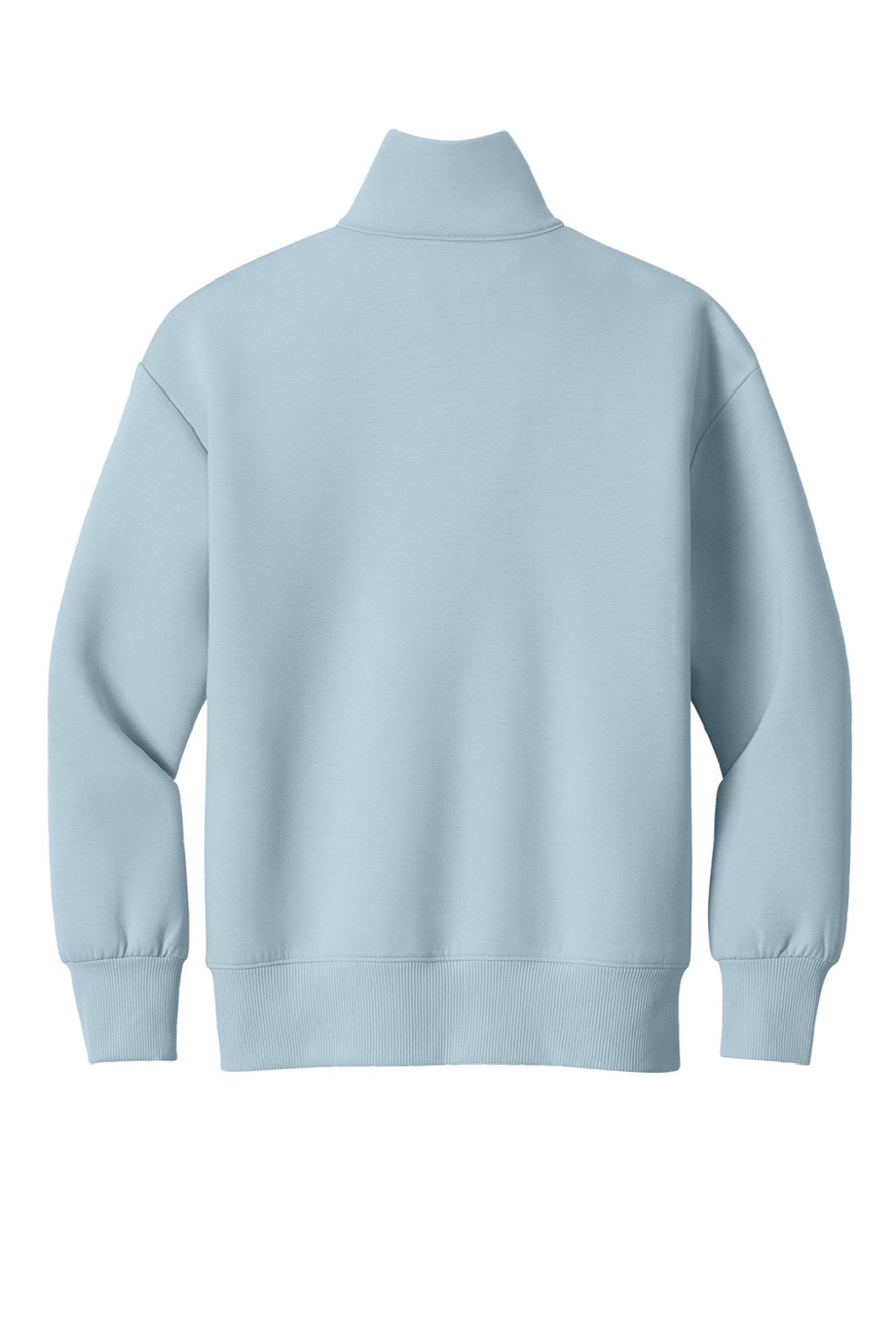 Mercer+Mettle MM3101 Womens Soft Spacer 1/4 Zip Sweatshirt Celestial Blue Flat Back