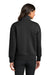Mercer+Mettle MM3101 Womens Soft Spacer 1/4 Zip Sweatshirt Deep Black Model Back