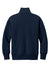 Mercer+Mettle MM3101 Womens Soft Spacer 1/4 Zip Sweatshirt Night Navy Blue Flat Back