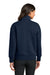 Mercer+Mettle MM3101 Womens Soft Spacer 1/4 Zip Sweatshirt Night Navy Blue Model Back