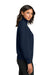 Mercer+Mettle MM3101 Womens Soft Spacer 1/4 Zip Sweatshirt Night Navy Blue Model Side