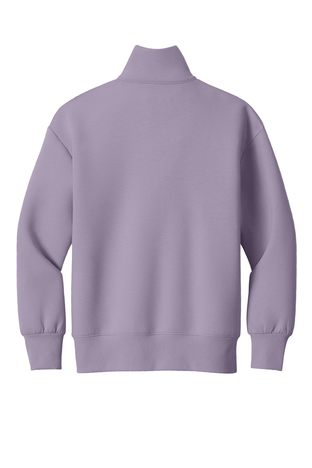 Mercer+Mettle MM3101 Womens Soft Spacer 1/4 Zip Sweatshirt Ash Purple Flat Back