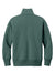 Mercer+Mettle MM3101 Womens Soft Spacer 1/4 Zip Sweatshirt Silver Pine Green Flat Back