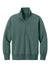 Mercer+Mettle MM3101 Womens Soft Spacer 1/4 Zip Sweatshirt Silver Pine Green Flat Front