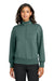 Mercer+Mettle MM3101 Womens Soft Spacer 1/4 Zip Sweatshirt Silver Pine Green Model Front
