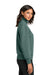 Mercer+Mettle MM3101 Womens Soft Spacer 1/4 Zip Sweatshirt Silver Pine Green Model Side