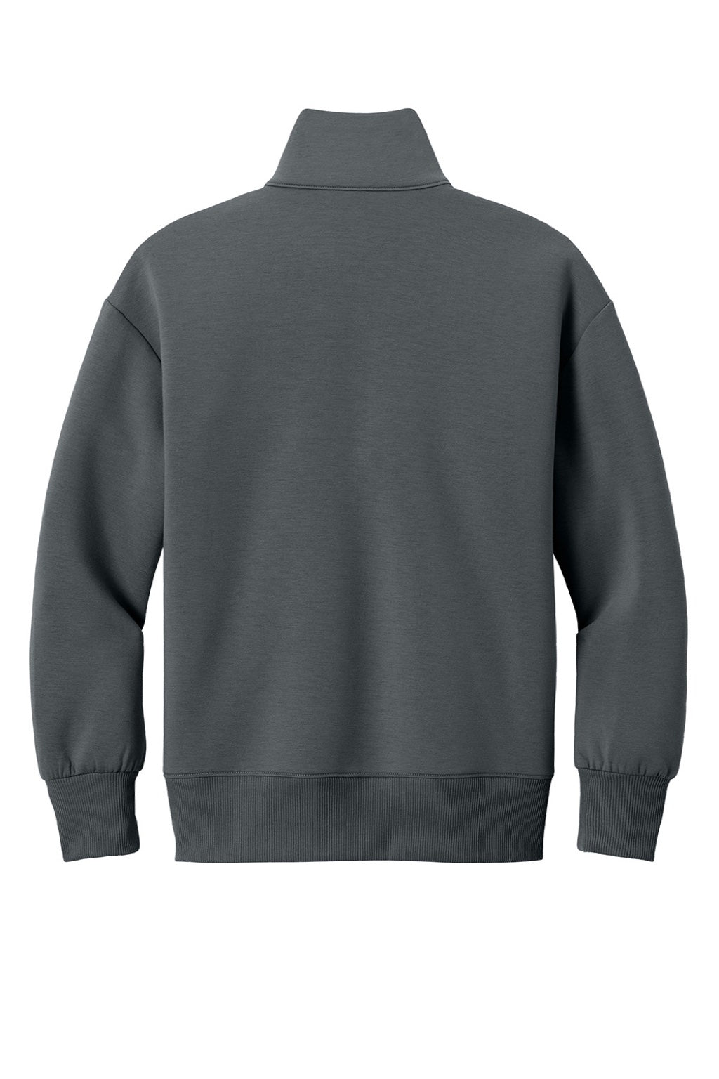 Mercer+Mettle MM3101 Womens Soft Spacer 1/4 Zip Sweatshirt Storm Grey Flat Back