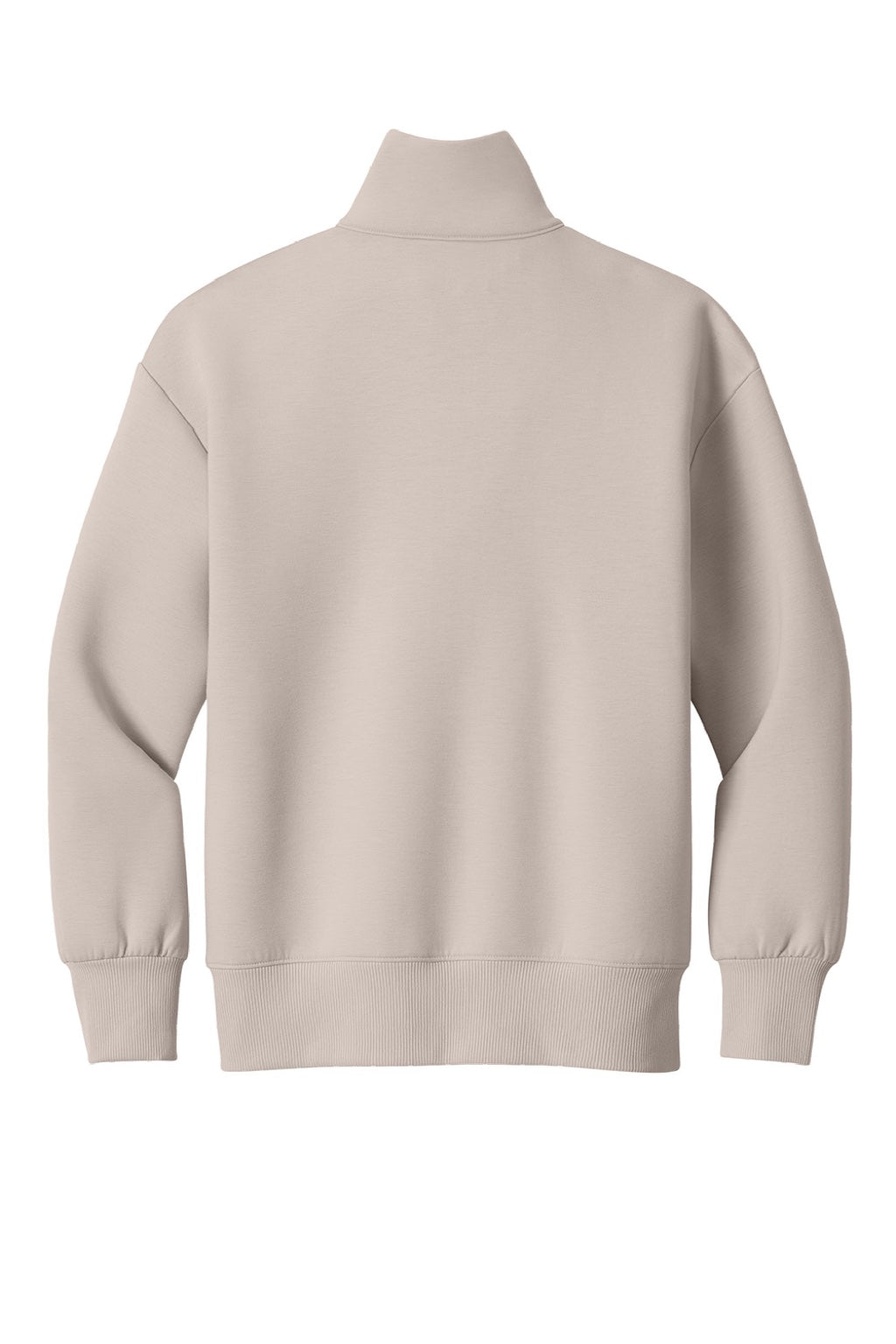 Mercer+Mettle MM3101 Womens Soft Spacer 1/4 Zip Sweatshirt Warm Quartz Flat Back