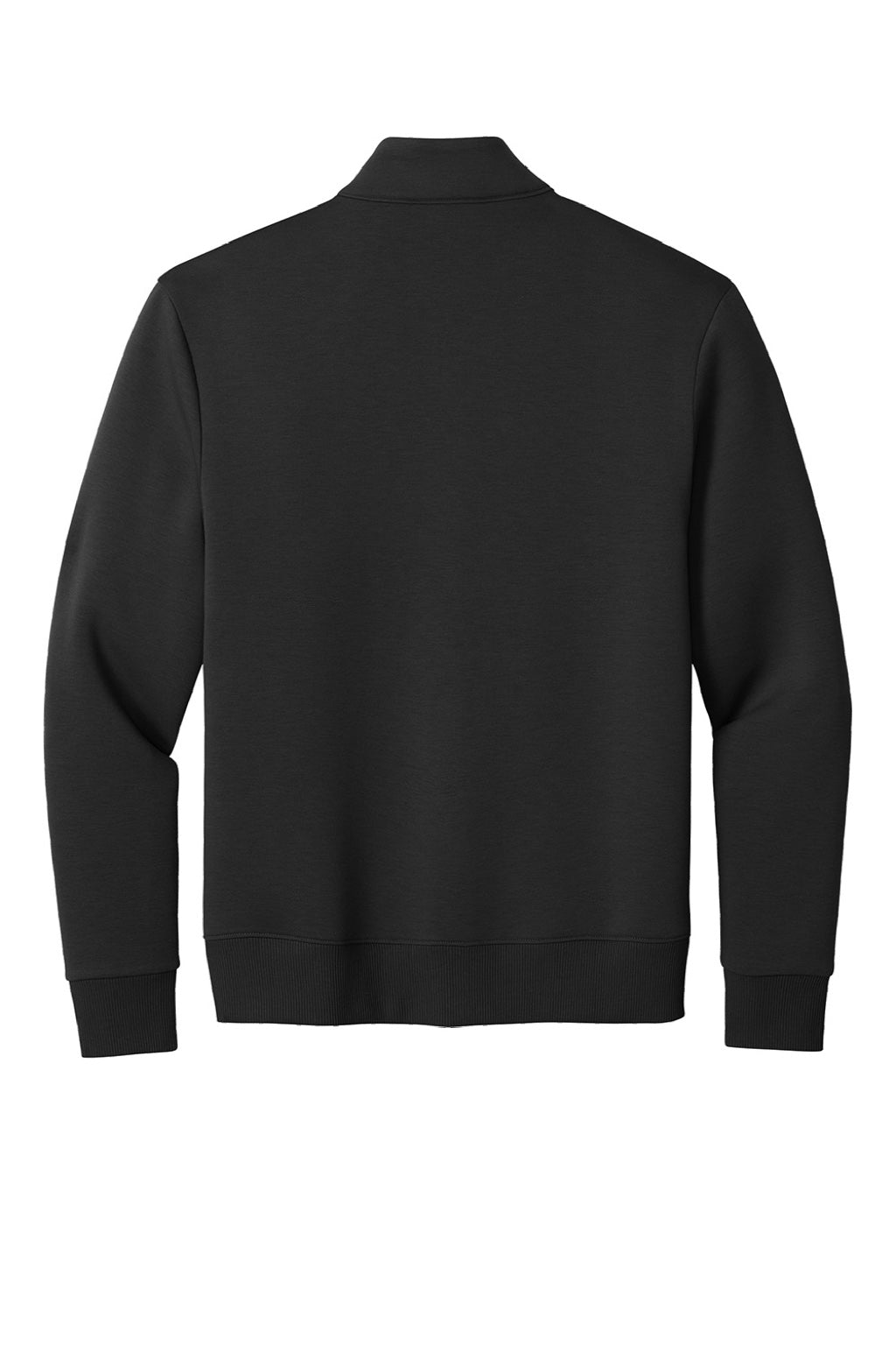 Mercer+Mettle MM3102 Mens Soft Spacer Full Zip Sweatshirt w/ Pockets Deep Black Flat Back