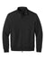 Mercer+Mettle MM3102 Mens Soft Spacer Full Zip Sweatshirt w/ Pockets Deep Black Flat Front