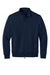 Mercer+Mettle MM3102 Mens Soft Spacer Full Zip Sweatshirt w/ Pockets Night Navy Blue Flat Front