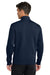 Mercer+Mettle MM3102 Mens Soft Spacer Full Zip Sweatshirt w/ Pockets Night Navy Blue Model Back