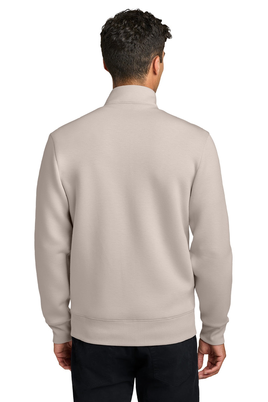 Mercer+Mettle MM3102 Mens Soft Spacer Full Zip Sweatshirt w/ Pockets Warm Quartz Model Back