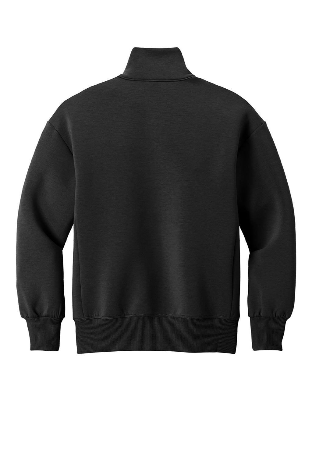 Mercer+Mettle MM3103 Womens Soft Spacer Full Zip Sweatshirt w/ Pockets Deep Black Flat Back