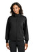 Mercer+Mettle MM3103 Womens Soft Spacer Full Zip Sweatshirt w/ Pockets Deep Black Model Front