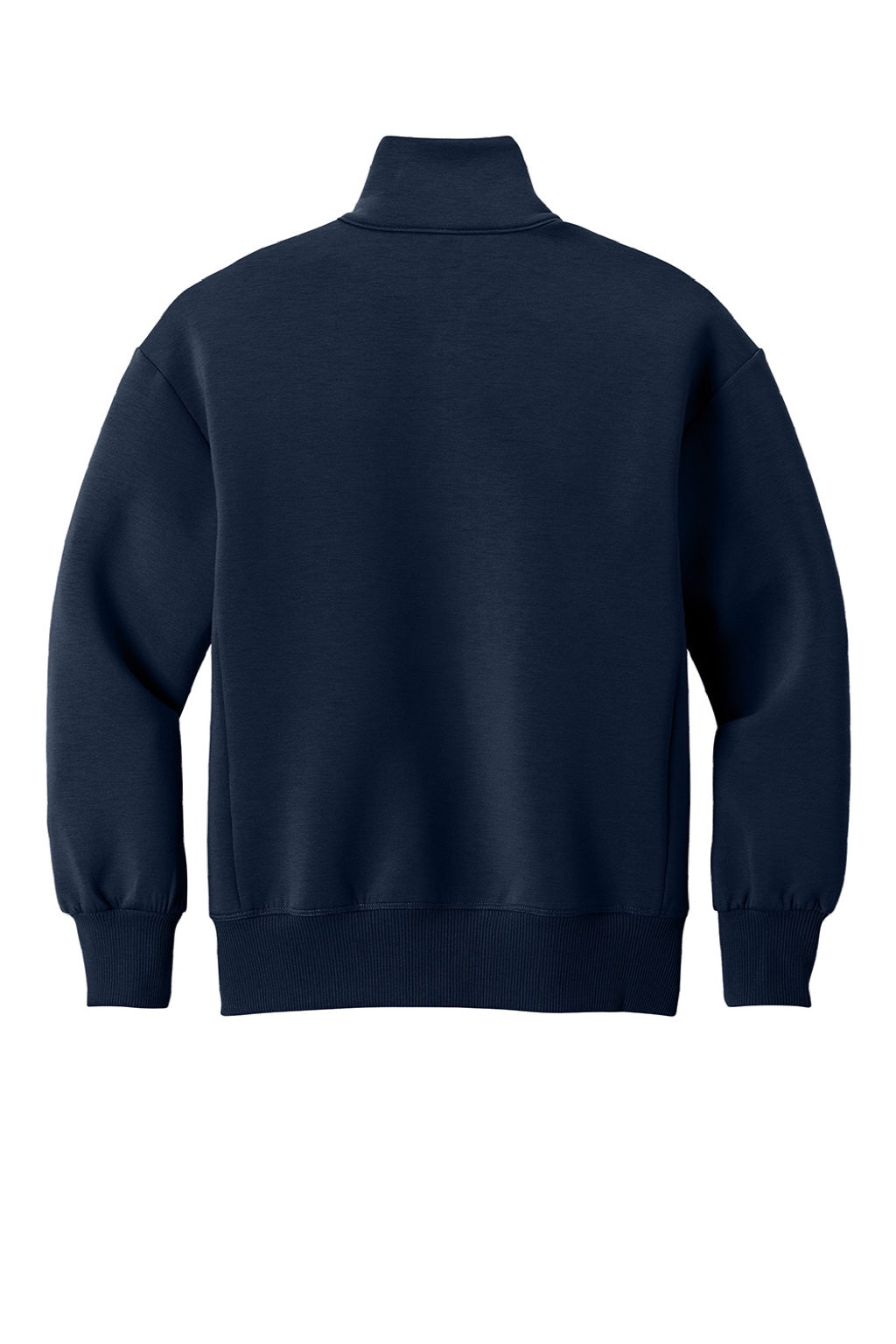 Mercer+Mettle MM3103 Womens Soft Spacer Full Zip Sweatshirt w/ Pockets Night Navy Blue Flat Back