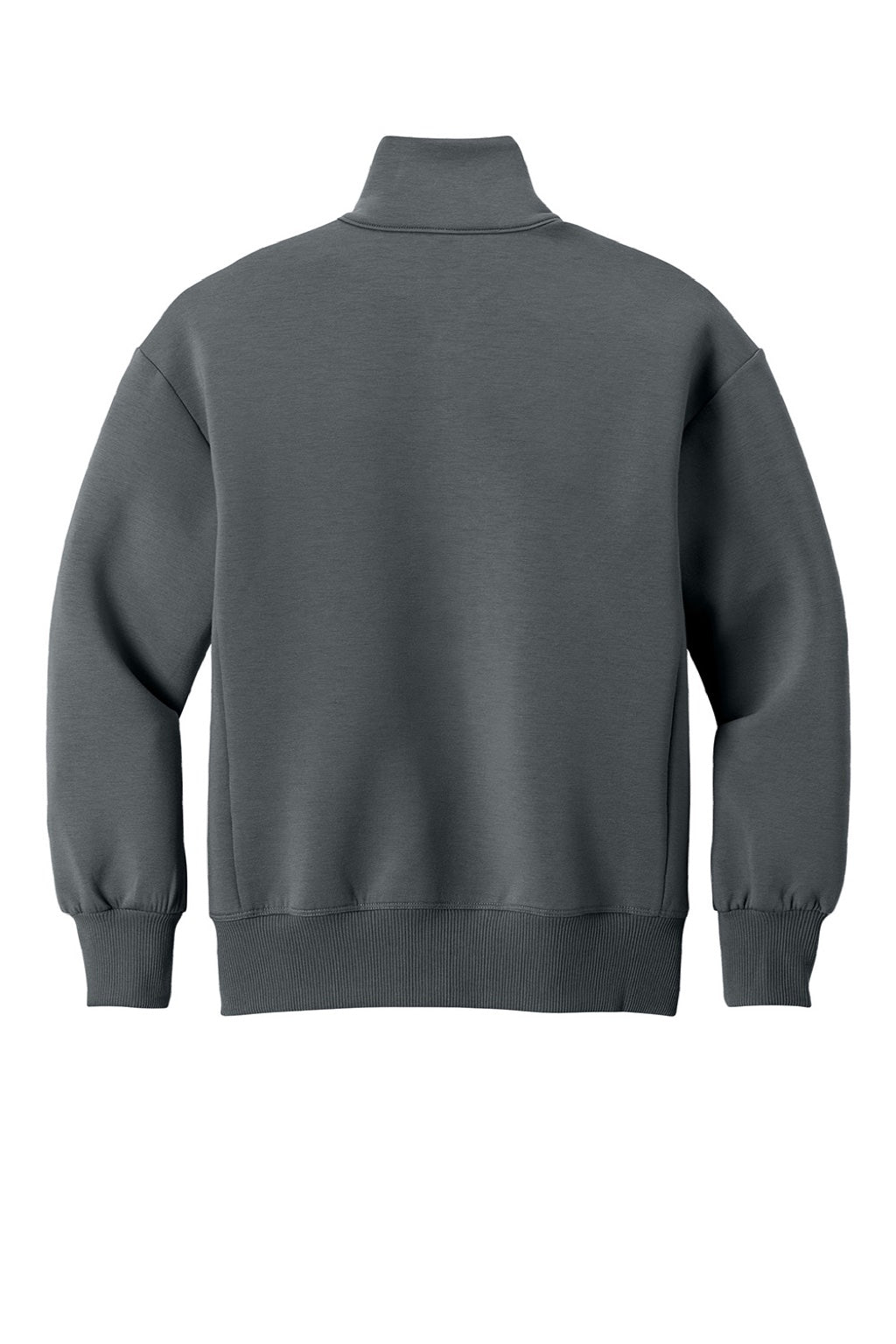 Mercer+Mettle MM3103 Womens Soft Spacer Full Zip Sweatshirt w/ Pockets Storm Grey Flat Back