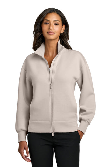 Mercer+Mettle MM3103 Womens Soft Spacer Full Zip Sweatshirt w/ Pockets Warm Quartz Model Front