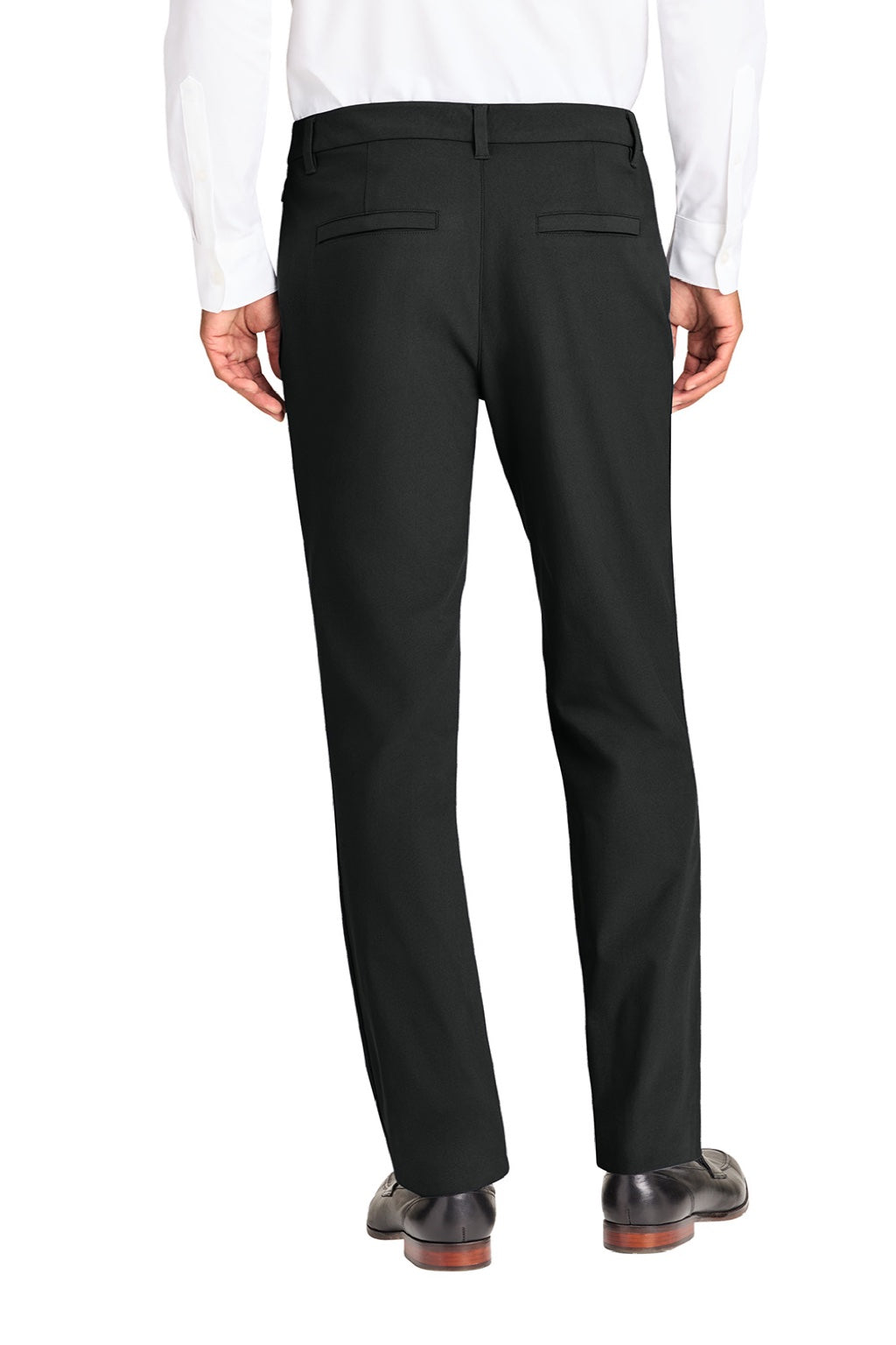 Mercer+Mettle MM4000 Mens Capital Tech Pants w/ Pockets Deep Black Model Back