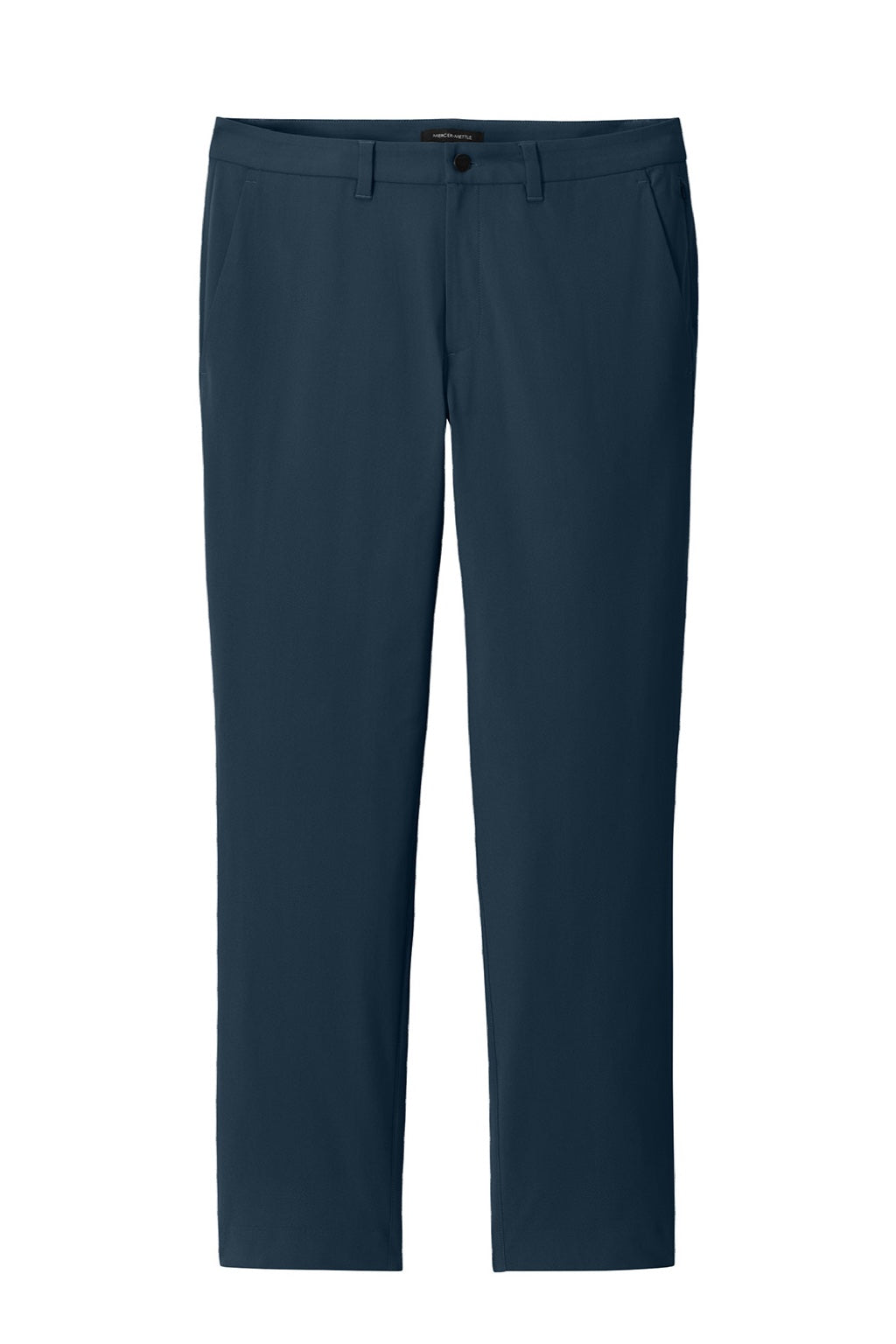 Mercer+Mettle MM4000 Mens Capital Tech Pants w/ Pockets Night Navy Blue Flat Front