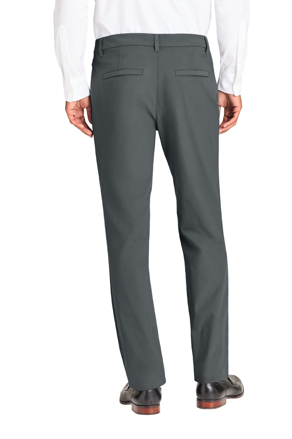 Mercer+Mettle MM4000 Mens Capital Tech Pants w/ Pockets Night Navy Blue Model Back