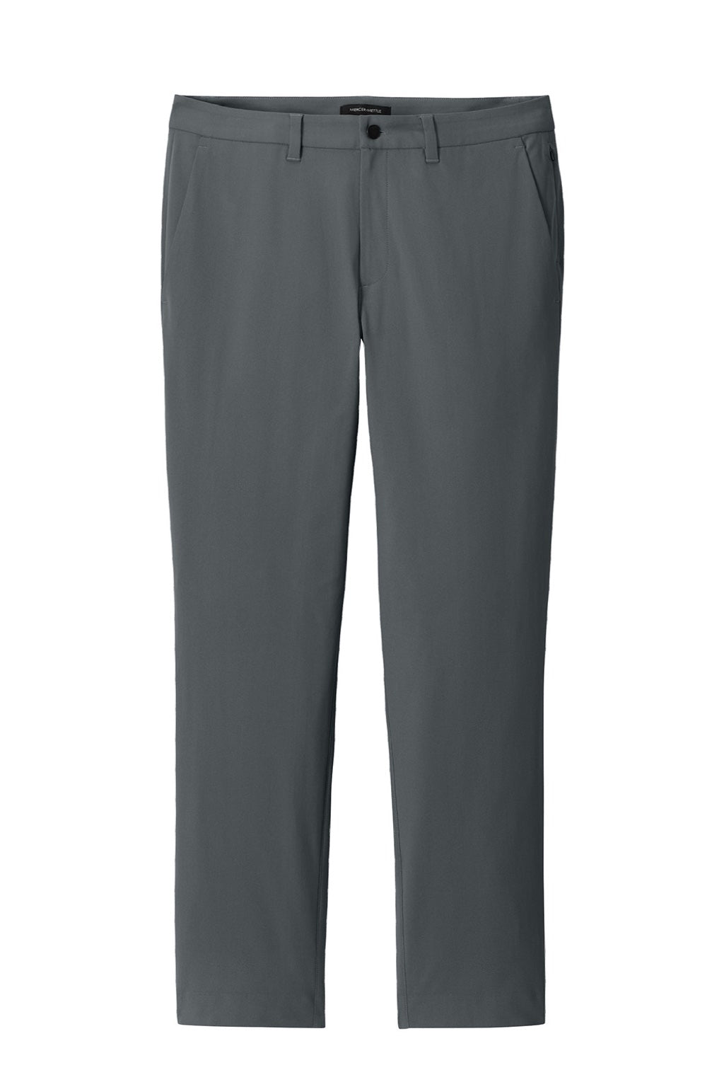 Mercer+Mettle MM4000 Mens Capital Tech Pants w/ Pockets Storm Grey Flat Front